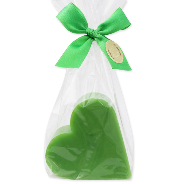 Sheep milk soap heart 85g, in a cellophane, Apple 