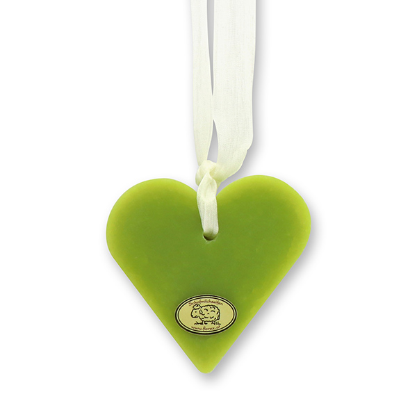 Sheep milk soap heart 85g hanging, Lemongrass 