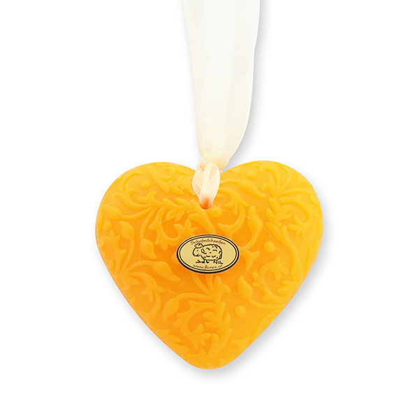 Sheep milk soap heart "Florex" 80g hanging, Freesia 