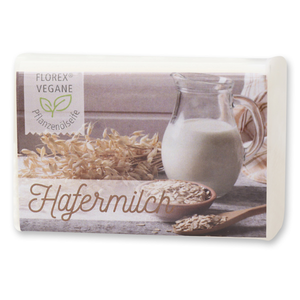 Vegan oil soap 100g, modern in a cellophane, Oat milk 