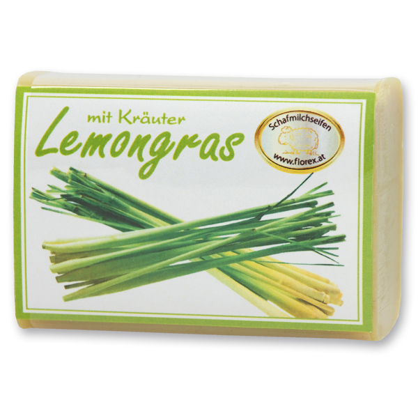 Sheep milk soap square 100g modern, Lemongrass 