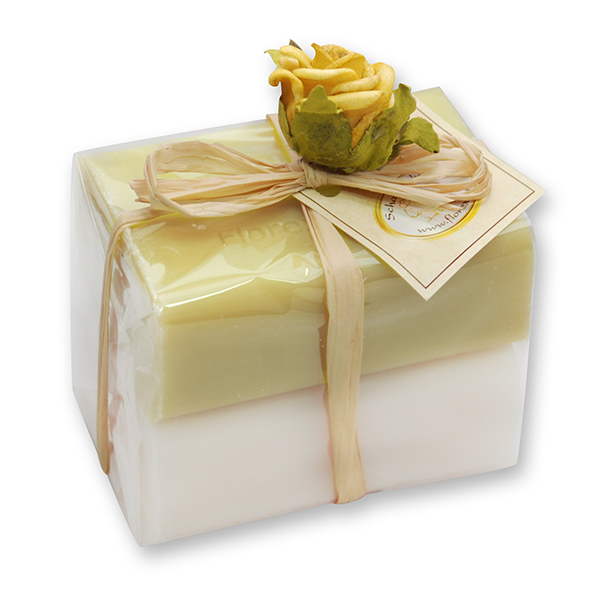 Schafmilchseife eckig 100g 2er verpackt, Classic/Lemongras 