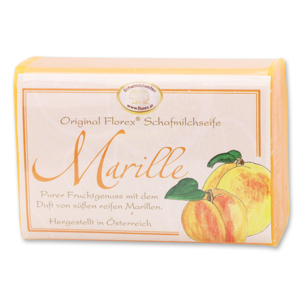 Sheep milk soap square 100g classic, Apricot 