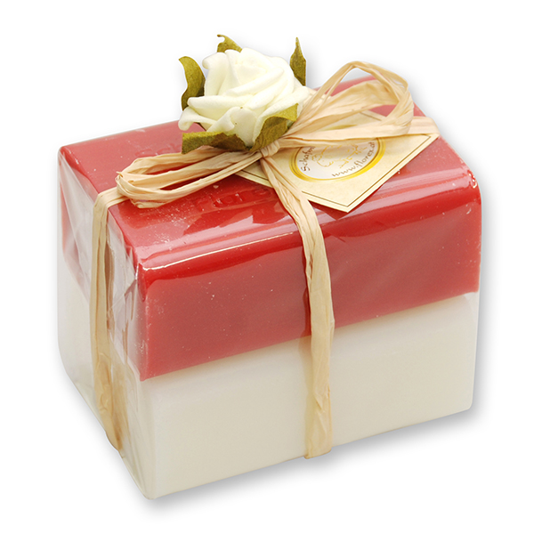 Sheep milk soap square 100g 2 pieces packed, Classic/Rose 