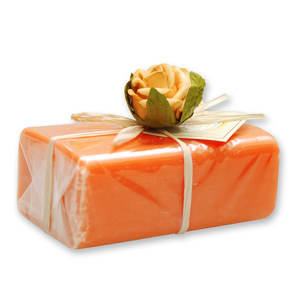 Sheep milk soap square 100g 1 piece packed, Peach 