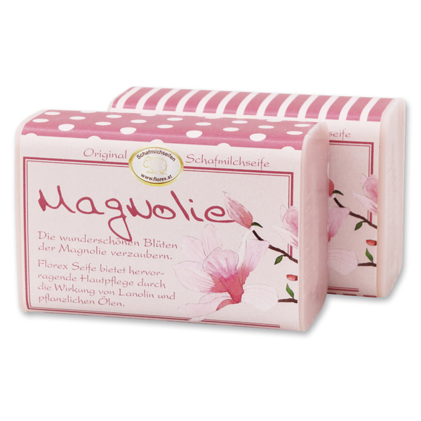 Schafmilchseife eckig 100g Jung & Flott, Magnolie 