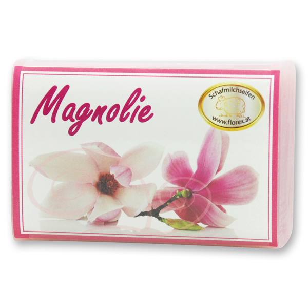 Schafmilchseife eckig 100g modern, Magnolie 