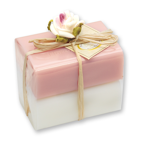 Schafmilchseife eckig 100g 2er verpackt, Classic/Magnolie 
