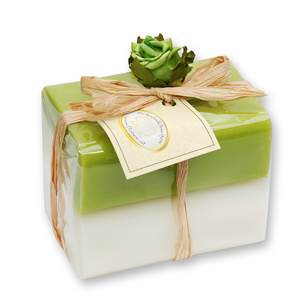 Sheep milk soap square 100g 2 pieces packed, Classic/Lime 