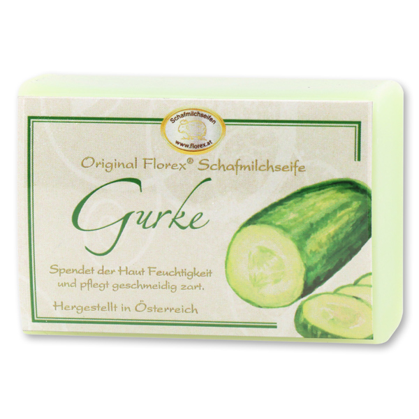 Sheep milk soap square 100g classic, cucumber 