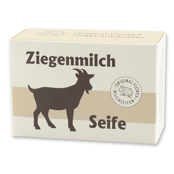 Milchseife eckig 100g in Schachtel, Ziegenmilch 