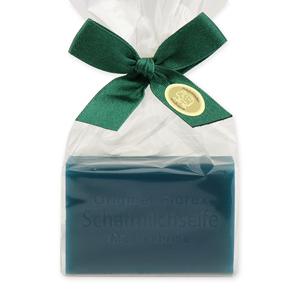 Sheep milk soap square 100g in a cellophane bag, Sea breeze 