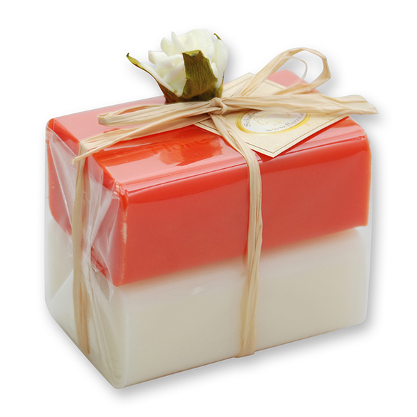 Schafmilchseife eckig 100g 2er verpackt, Classic/Blutorange 