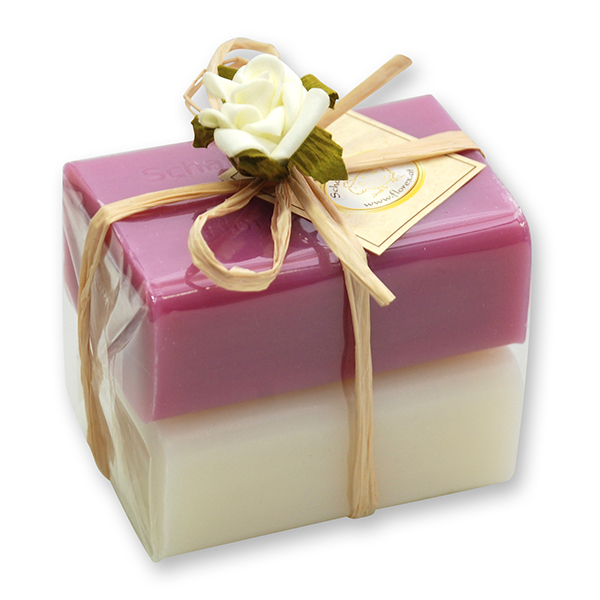 Sheep milk soap square 100g 2 pieces packed, Classic/Black currant 