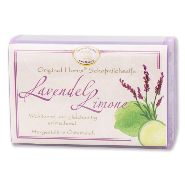 Sheep milk soap square 100g classic, Lavender lime 