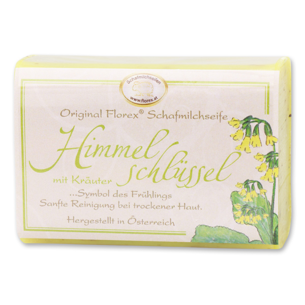 Sheep milk soap square 100g classic, Cowslip with herbs 