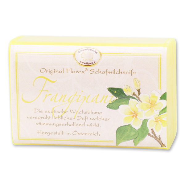 Sheep milk soap square 100g classic, Frangipani 