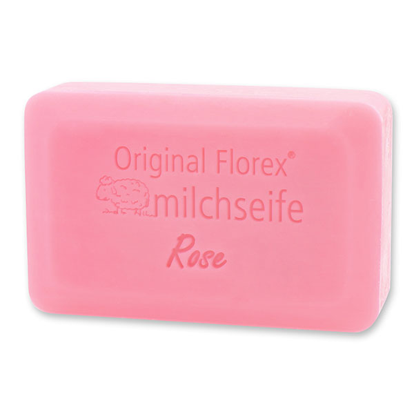 Schafmilchseife eckig 200g, Rose Diana 