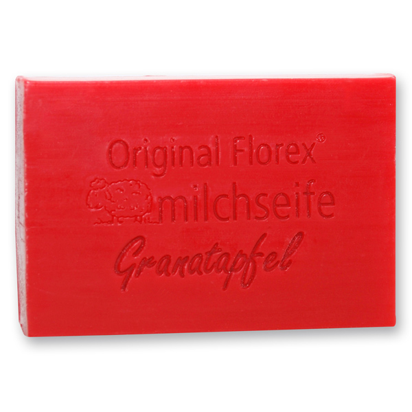 Sheep milk soap square 150g, Pomegranate 