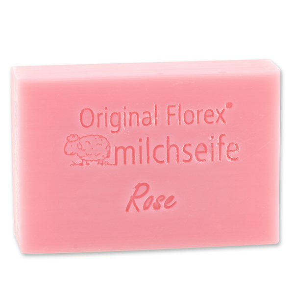 Sheep milk soap square 150g, Rose "Diana" 