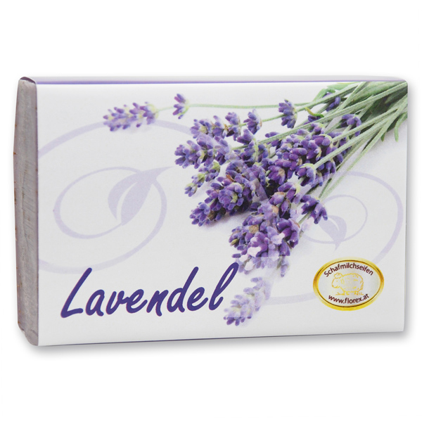 Sheep milk soap square 150g modern, Lavender 