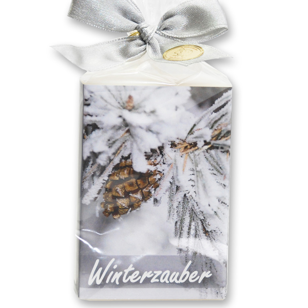 Sheep milk soap 150g in a cellophane bag "Winterzauber", Classic 