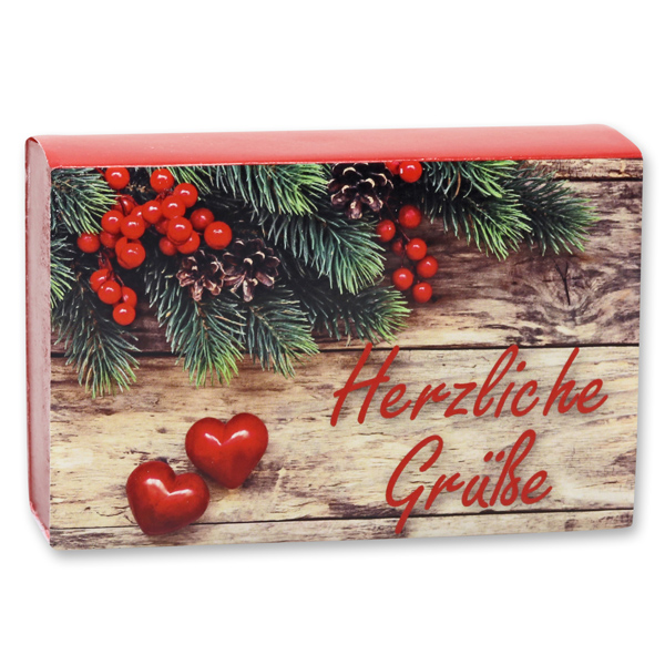 Sheep milk soap 150g "Herzliche Grüße", Cranberry 