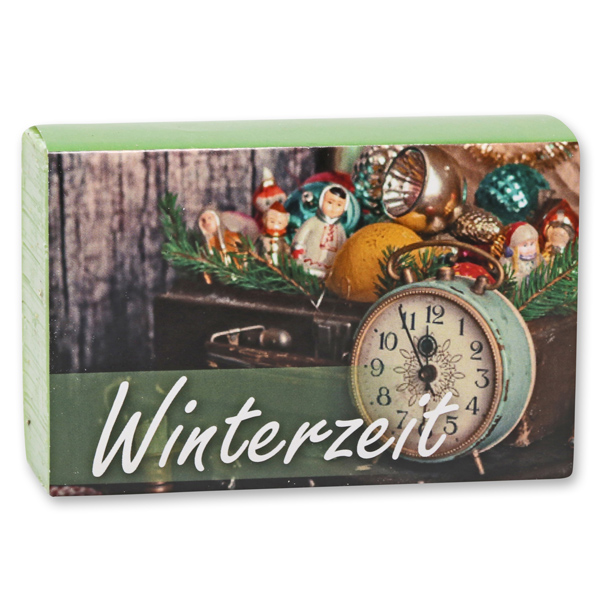 Schafmilchseife eckig 150g "Winterzeit", Eisenkraut 