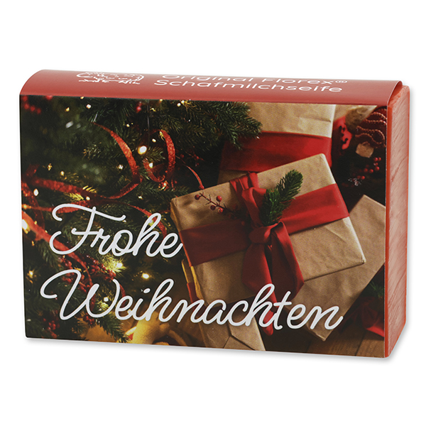 Sheep milk soap 150g "Frohe Weihnachten", Pomegranate 