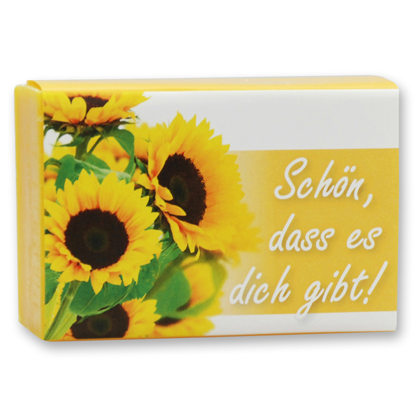 Sheep milk soap 150g "Schön, dass es dich gibt", Honey 