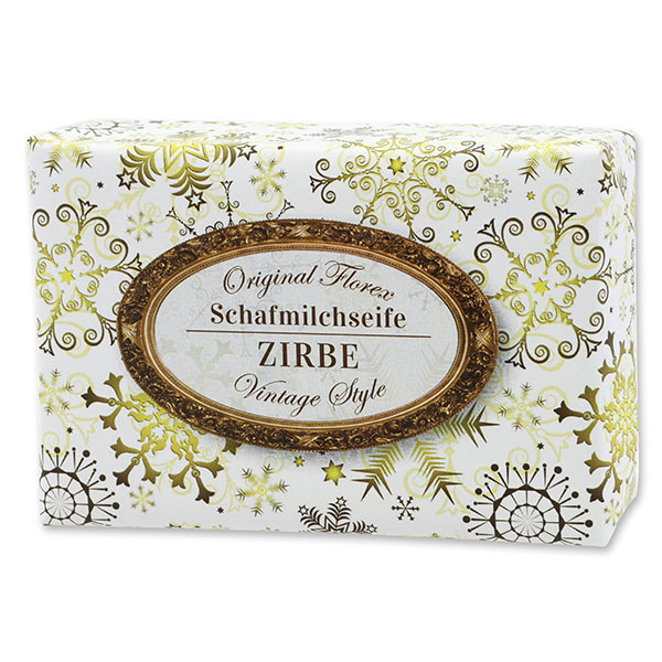 Sheep milk soap 150g "Vintage motif 93", Swiss pine 