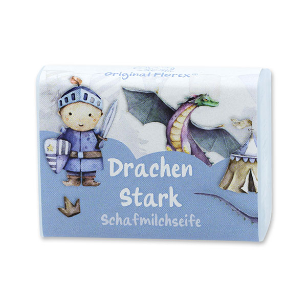 Sheep milk soap square 25g "Drachen Stark", Cloud breeze 