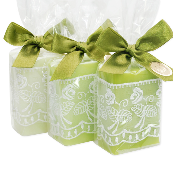 Sheep milk soap 100g, decorated with a ribbon in a cellophane, sorted 