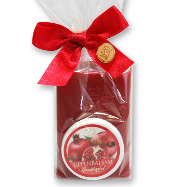 Care set 2 pieces in a cellophane bag, Pomegranate 