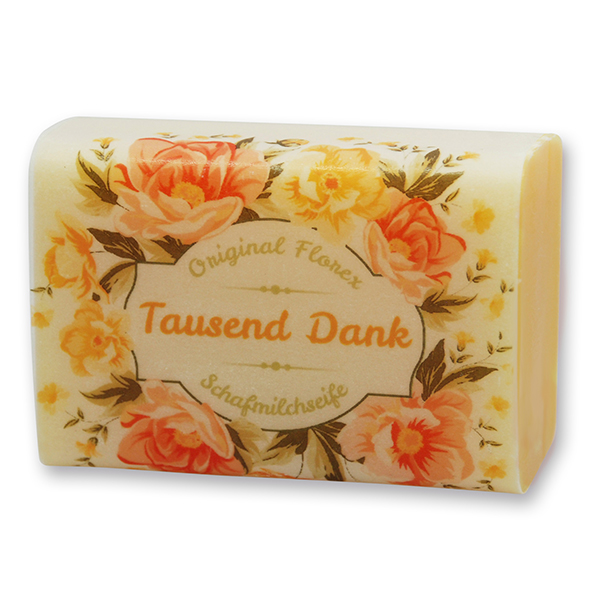 Sheep milk soap 100g "Tausend Dank", Orange 