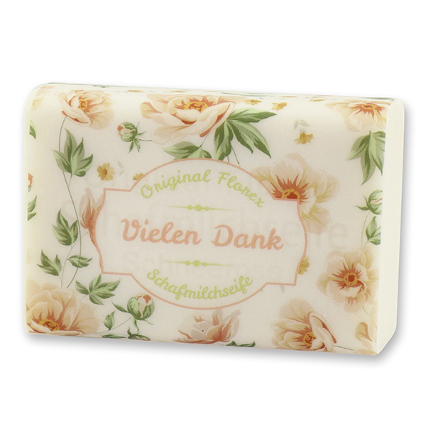 Sheep milk soap 100g "Vielen Dank", Christmas rose white 