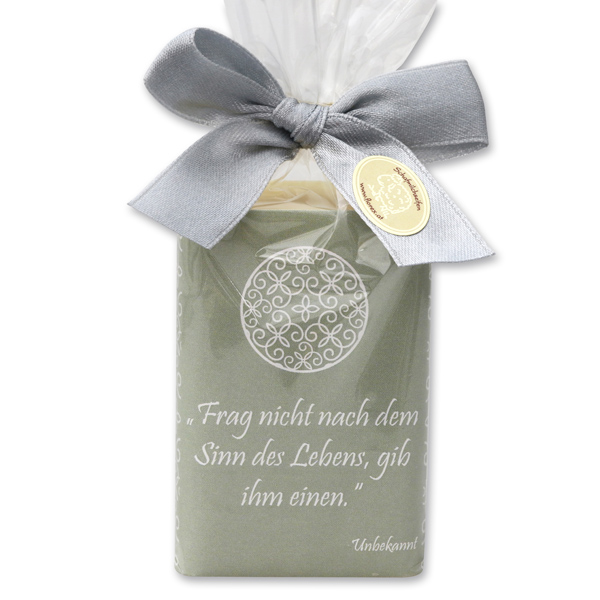 Sheep milk soap 100g "Motive Äthiopien Premium" in a cellophane bag, Incense 