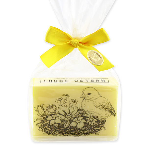 Sheep milk soap 150g "Frohe Ostern" in a cellophane, Grapefruit 