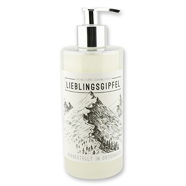 Liquid sheep milk soap 400ml "Lieblingsgipfel", Edelweiss 