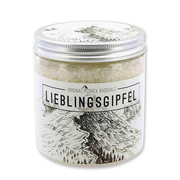 Badesalz 300g in der Dose "Lieblingsgipfel", Edelweiß 