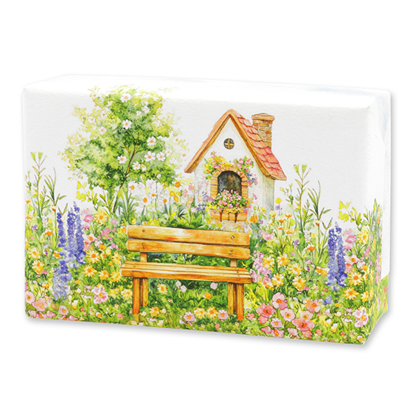 Sheep milk soap 150g "Charming Garden motif 3", Verbena 