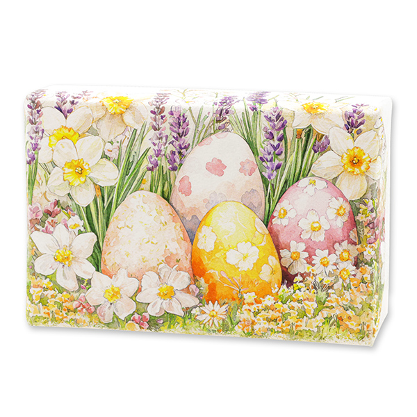 Schafmilchseife eckig 150g "Osterzauber Motiv 2", Rose Diana 