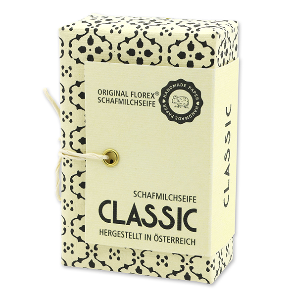 Schafmilchseife eckig 150g "Handmade Paper - Special Edition", Classic 