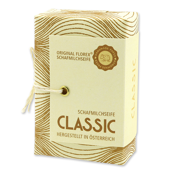 Schafmilchseife eckig 150g "Handmade Paper - Special Edition", Classic 