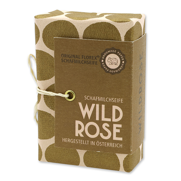 Sheep milk soap 150g "Special Edition", Wild rose with petals 