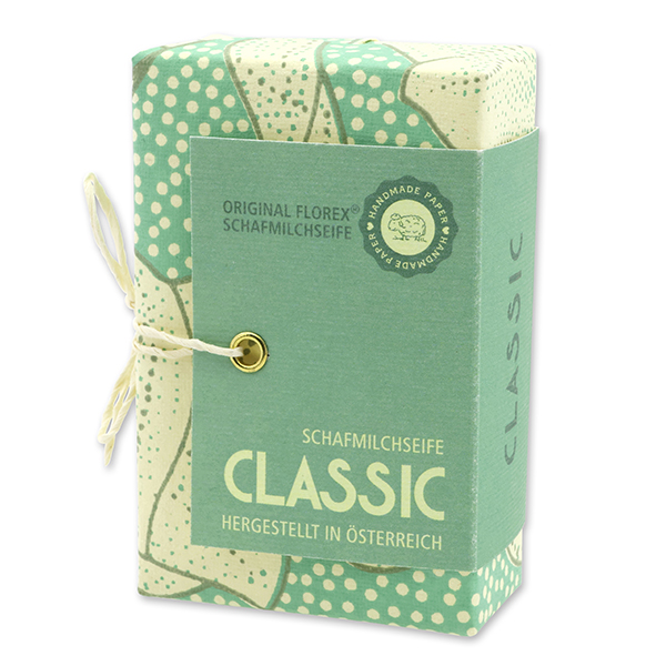 Schafmilchseife eckig 150g "Handmade Paper - Special Edition", Classic 