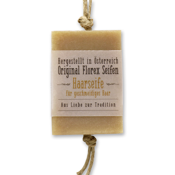 Cold-stirred soap 90g hanging, with transparent paper, Hair soap 