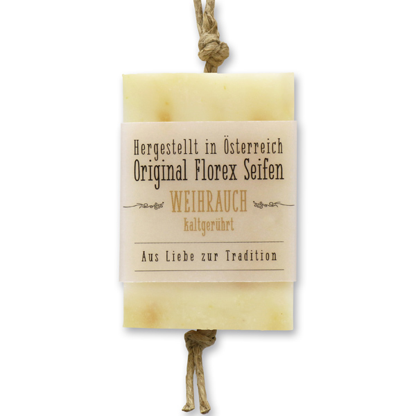 Cold-stirred soap 90g hanging, with transparent paper, Incense 