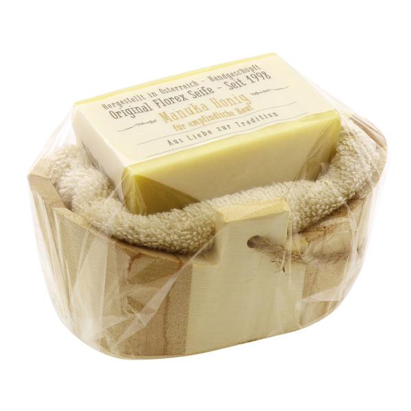 Cold-stirred plant oil soap Set 100g, Manuka honey 