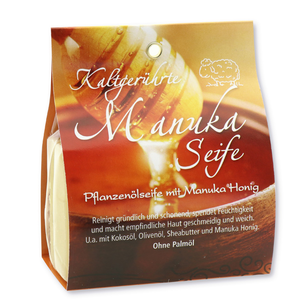 Cold-stirred plant oil soap 100g in a bag, Manuka honey 